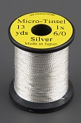 Люрекс овальн. микро UNI Micro-Tinsel 12yds. Silver