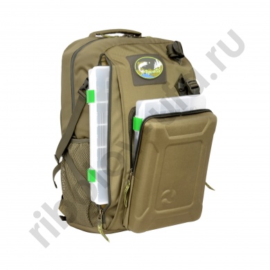 Рюкзак Aquatic РК-02Х рыболовный с коробками Fisherbox (хаки)