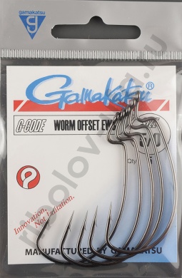 Офсетные крючки Gamakatsu Worm offset Ewg NS №5/0