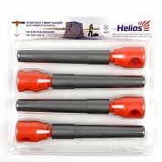 Комплект ввертышей для зимней палатки -45 серо-оранжевый (4шт/уп) Helios