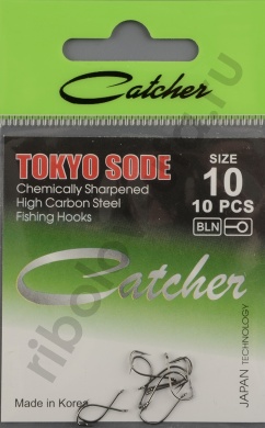 Одинарные крючки Catcher Tokyo Sode № 10