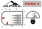 Палатка Alpika Picnic-4, 4-х местная