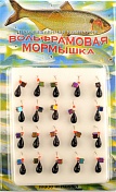 Мормышка Мир Вольфрама Капля Хамелеон кубик подвесной д. 4 мм черная