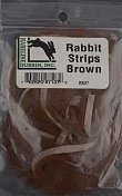 Полоски меха кролика HARELINE Rabbit Strips Brown RS37