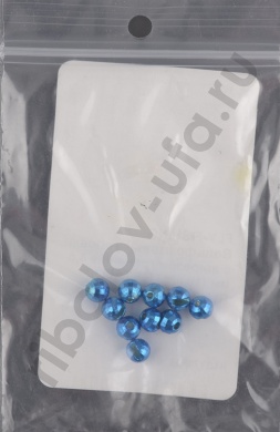 Вольфрамовые головки Fly-Fishing с вырезом граненые 2.5mm (10шт) METALLIC BLUE