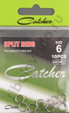 Заводное кольцо Catcher Split Ring nickel size 6.0