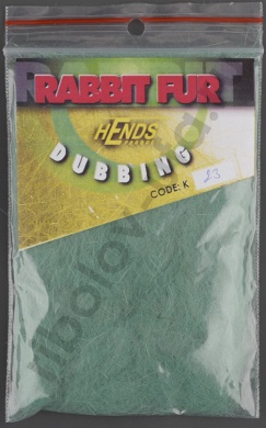 Даббинг Hends Rabbit Fur Dubbing Green Grey Hnd K-23