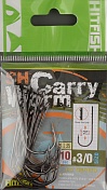 Одинарные крючки Hitfish с насечками SH Carry Worm #3/0 (10шт/уп)