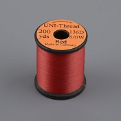 Монтажная нить Uni Thread 6/0 200y Red  (вощеная)