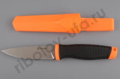 Нож Ganzo G806-OR, черный с оранжевым
