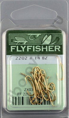 Крючки Flyfisher 2202 #14 BZ