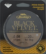 Шнур плетёный Berkley Black Velvet 110m 0.08 