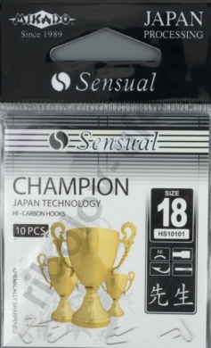 Крючки Mikado - Sensual - Champion №18 Nickel (фас.=10уп.)