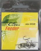 Одинарные крючки Cobra Feeder Master сер.1171NSB разм.008