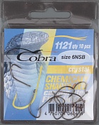 Одинарные крючки Cobra CRYSTAL сер.1121 разм.006