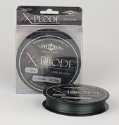 Шнур плетёный Mikado X - PLODE BLACK 0,16 (150м) - 16.75кг