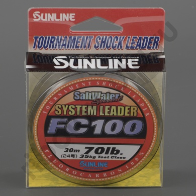Леска флюорокарбон Sunline System Leader FC100 HG Clear 30 м, 0.810 мм 70lb 35кг