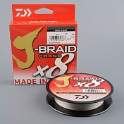 Шнур плетёный Daiwa J-Braid Grand X8 135м gray light 0,06мм 