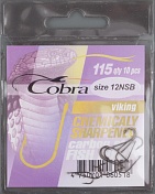 Одинарные крючки Cobra VIKING сер.115 разм.012