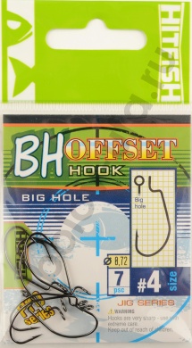Офсетные крючки Hitfish Big Hole offset # 04