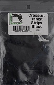 Полоски меха кролика HARELINE Crosscut Rabbit Strips BLACK