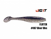 Силиконовая приманка Jig It Flutter 4,4in, 11см 7,8гр цв. 007 кальмар (5шт/уп)