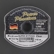 Леска Power Phantom Super Strong, 110m 0.25mm 7.2kg, прозрачный
