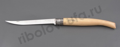 Нож Opinel 10 филейный нержавеющая сталь, бук, slim
