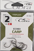 Одинарные крючки Cobra Carp Feeder сер.CC303 разм.002