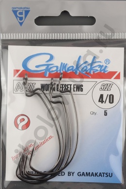 Офсетные крючки Gamakatsu Worm offset Ewg NS №4/0