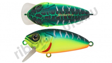Воблер Strike Pro Stumpy Fly 40 плав. 4.5гр.(0.1-0.3м) кр.VMC  EG-134F#A223S-RP