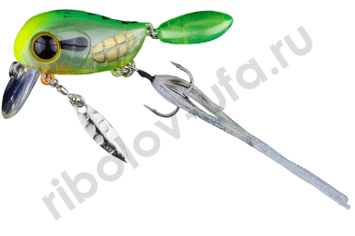 Воблер Jackall Micro Tappy  дл. 5.4 см, гл. 0-0.1 м, 4.8 гр., floating, цв. chartr. grass hopper