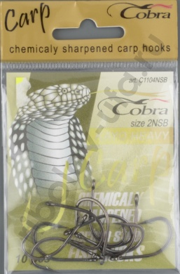 Одинарные крючки Cobra CARP KAYO HEAVY сер.1104 разм.002