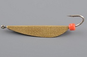 Блесна Курганская №02 с 1-м крючком, 35мм цв. золото