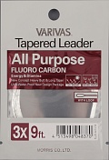 Подлесок конусный флюорокарбон Varivas All Purpose Fluorocarbon Tapered Leader Natural 9 ft 4X