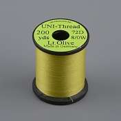 Монтажная нить Uni Thread 8/0 200y Light Olive (вощеная)