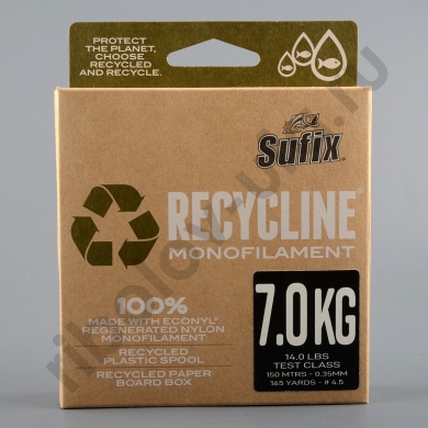 Леска Sufix Recycline зеленая 150 м, 0,35 мм, 7кг