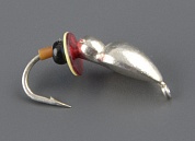 Мормышка вольфрам Bravo Fishing Нимфа с ушком безмотылка паетка бисер 4.0 мм Sil