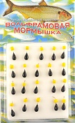 Мормышка Мир Вольфрама Капля сырный кубик на крючке д. 4 мм черная