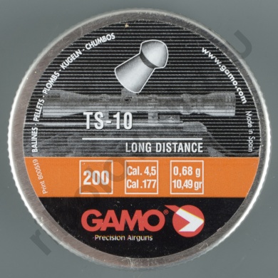 Пуля пневмат. Gamo TS-10 кал.4,5мм 0,68гр (уп./200шт)