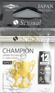 Крючки Mikado - Sensual - Champion №12 Nicel (фас.=10уп.)