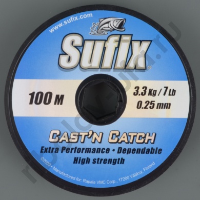 Леска Sufix Cast'n Catch x10 Clear 100 м 0,30 мм