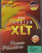 Шнур плетёный Power Phantom XLT 4x green 120 m 0.10 mm 8.2 kg