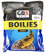 Бойлы GBS Baits Carp вареные прикормочные 20мм 1кг (пакет) Monstr Crab