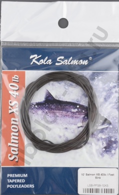 Подлесок Kola Salmon Polyleader Salmon Extra Strong 10'0 (3.0 m) 40lb Fast Sink LSB-PFS8-10XS