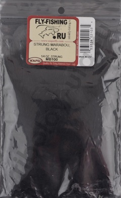 Перья марабу Wapsi Strung Marabou Blood Quills Black 