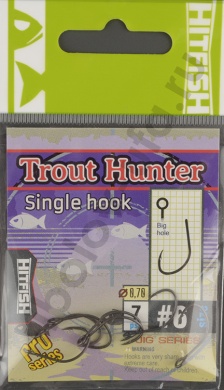 Одинарные крючки Hitfish Trout Hunter Single Hook #6