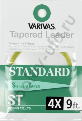 Подлесок конусный Varivas Standard  ST Tapered Leader  9 ft 4X