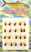 Мормышка Мир Вольфрама Капля сырный кубик подвесной д. 4 мм черная