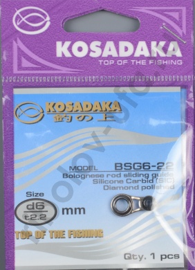 Скользящее кольцо Kosadaka Sic-TS d.6 мм, для удилища d.2.2